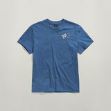 G-STAR Outlet Megaphone Graphic T-Shirt Medium blue