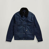 G-STAR Outlet Utility Flap Pocket Sherpa Jacket Dark blue