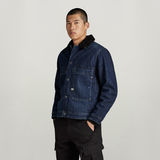 G-STAR Outlet Utility Flap Pocket Sherpa Jacket Dark blue