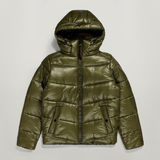 G-STAR Outlet Padded Hooded Puffer Green