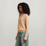 G-STAR Outlet Jersey Core Round Neck Knitted Beige