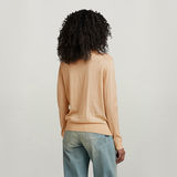 G-STAR Outlet Jersey Core Round Neck Knitted Beige