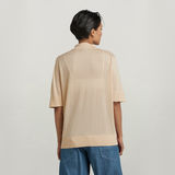 G-STAR Outlet Core Mock Neck Knitted Top Beige