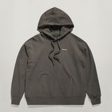 G-STAR Outlet Graphic Core Hooded Sweater Grey