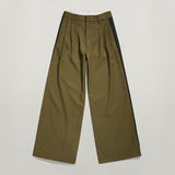 G-STAR Outlet Loose Pleated Holiday Pants Green