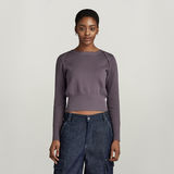 G-STAR Outlet Moto Slim Knitted Sweater Grey