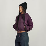 G-STAR Outlet Sudadera Sleeve Graphic Cropped Loose Morado