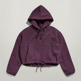 G-STAR Outlet Sudadera Sleeve Graphic Cropped Loose Morado