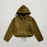 G-STAR Outlet Sudadera Sleeve Graphic Cropped Loose Verde