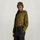 G-STAR Outlet Sudadera Sleeve Graphic Cropped Loose Verde