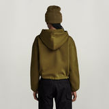 G-STAR Outlet Sudadera Sleeve Graphic Cropped Loose Verde
