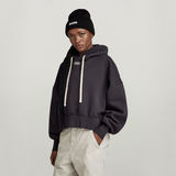 G-STAR Outlet Oversized Cropped Hoodie Grey