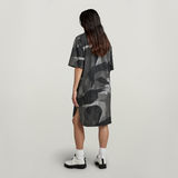 G-STAR Outlet Boxy U Tee Allover Dress Multi color