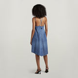 G-STAR Outlet Premium Para Simple Short Dress Medium blue