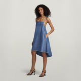 G-STAR Outlet Premium Para Simple Short Dress Medium blue