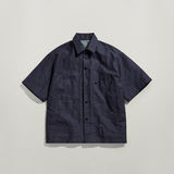 G-STAR Outlet Camisa Unisex GSRR Reversible Boxy Azul oscuro