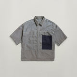 G-STAR Outlet Camisa Premium E Double Unisex Azul intermedio