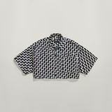 G-STAR Outlet Premium E Cropped Shirt Dark blue