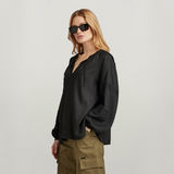G-STAR Outlet Scoop Top Black