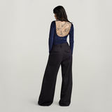 G-STAR Outlet Deep Scoop Slim Body Top Dark blue