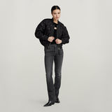 G-STAR Outlet Cut-Out Slim Boatneck Top Black
