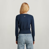 G-STAR Outlet Moto Slim Knitted Sweater Dark blue