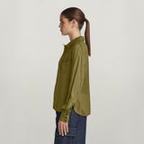 G-STAR Outlet Fitted Officer Shirt Green