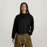 G-STAR Outlet Top Mock Graphic Loose Negro