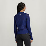 G-STAR Outlet Jersey Pointelle Text Knitted Azul intermedio