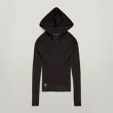 G-STAR Outlet Hooded Slim Knitted Sweater Black
