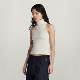 G-STAR Outlet NY RAW Slim Knitted Top Beige