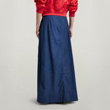 G-STAR Outlet A-Line Long Wrap Skirt Dark blue