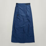 G-STAR Outlet A-Line Long Wrap Skirt Dark blue