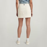 G-STAR Outlet Button Skirt White