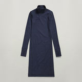 G-STAR Outlet Slim Rib Dress Mock Dark blue