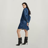 G-STAR Outlet Oversized Denim Dress Dark blue
