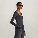 G-STAR Outlet Deep Scoop Slim Body Top Grey