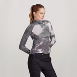 G-STAR Outlet Blurry Camo Slim Mock Top Multi color