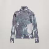 G-STAR Outlet Blurry Camo Slim Mock Top Multi color