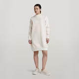 G-STAR Outlet Mock Raglan Sweat Dress Beige
