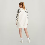 G-STAR Outlet Vestido Sudadera Loose Graphic Beige