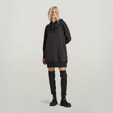 G-STAR Outlet Flock Hooded Sweat Dress Black