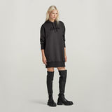 G-STAR Outlet Flock Hooded Sweat Dress Black