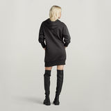 G-STAR Outlet Flock Hooded Sweat Dress Black