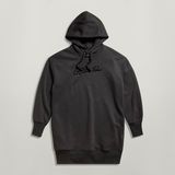 G-STAR Outlet Flock Hooded Sweat Dress Black