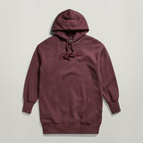 G-STAR Outlet Vestido sudadera Flock Hooded Rojo