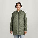 G-STAR Outlet Padded Bomber Collar Green