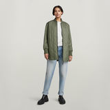 G-STAR Outlet Padded Bomber Collar Green
