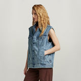 G-STAR Outlet Oversized Denim Vest Light blue