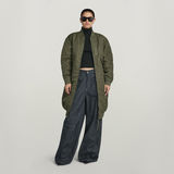 G-STAR Outlet Long Bomber Jacket Green